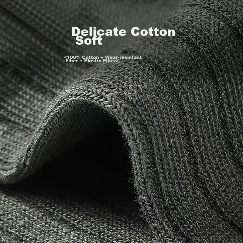 NanJiren 10 Pairs 100% Pure Cotton Socks for Men, Antibacterial Short Socks, Boa...