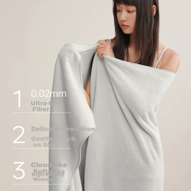 Sanliyan Studio 7A Antibacterial Bath Towel Quick-Drying Non-Shedding Snowflake...