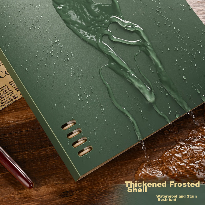 SUNWOOD A5/120 Pages Comfortable to Hold, Ruled Vintage Shell, Detachable 8-Hole...