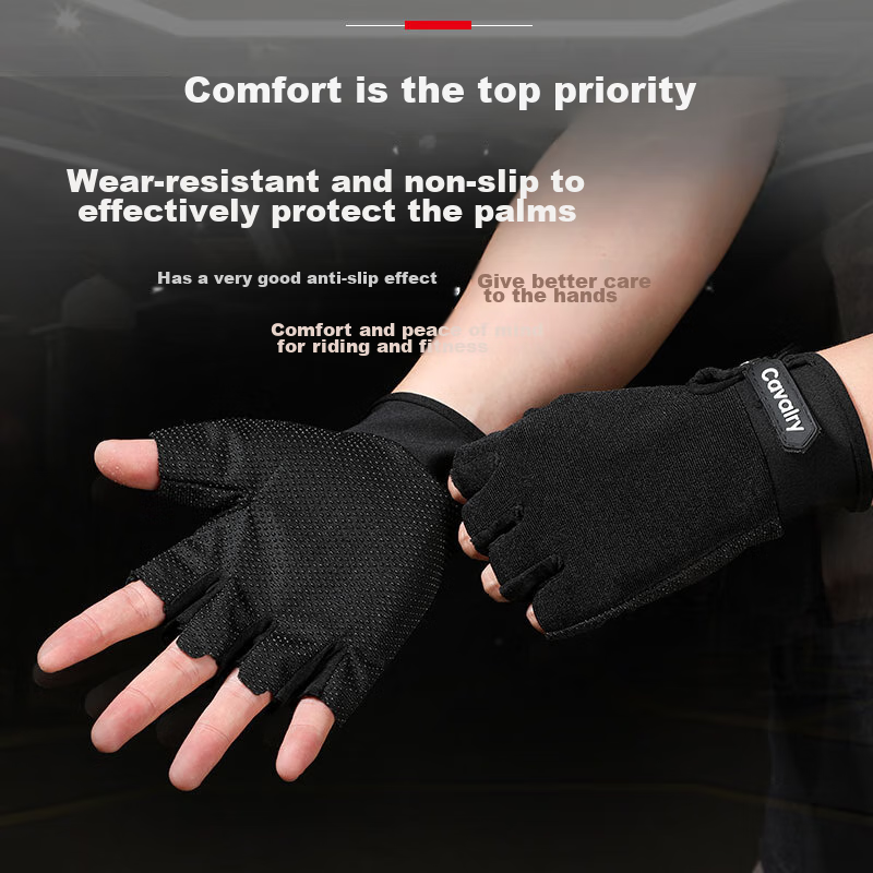 Cavalry Bicycle Gloves, Mountain Bike Summer Half-Finger Short Gloves, Men's And...