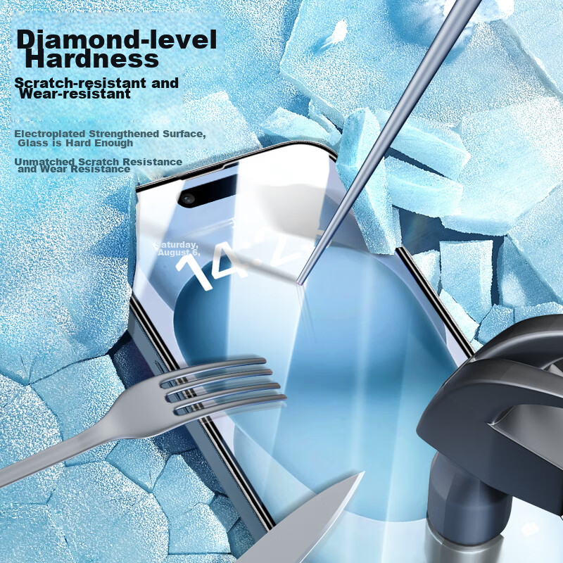 PISEN IPhone 15 Pro Screen Protector, Full Coverage Tempered Glass Film for IPho...