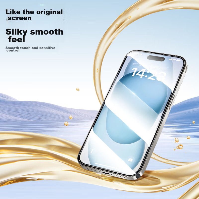 PISEN IPhone 15 Pro Screen Protector, Full Coverage Tempered Glass Film for IPho...