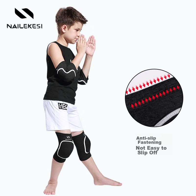 Nailekesi Children's Knee And Elbow Pads Protective Gear Set for Sports, Soccer,...