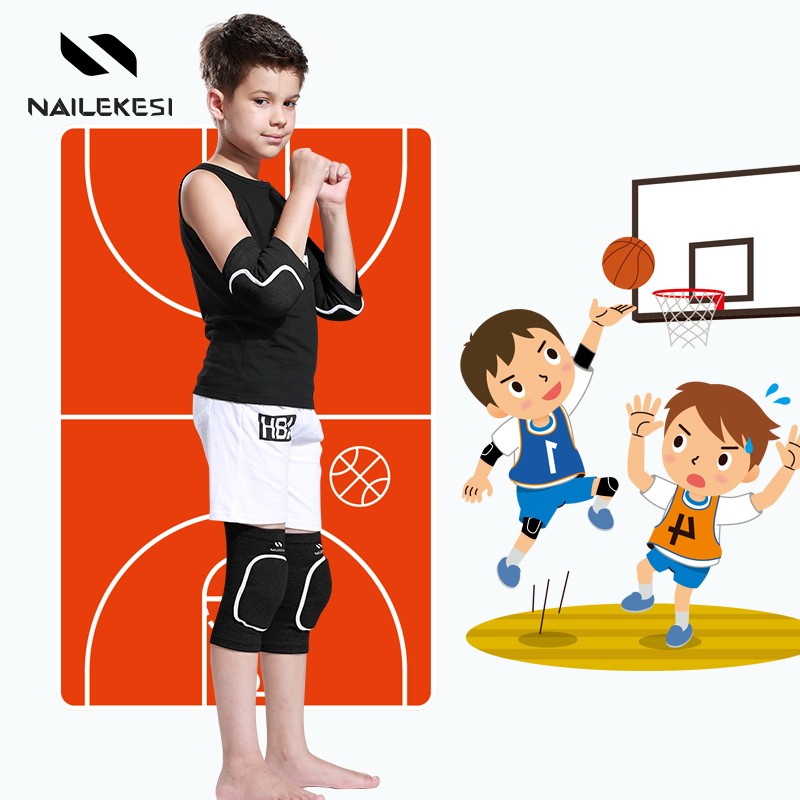 Nailekesi Children's Knee And Elbow Pads Protective Gear Set for Sports, Soccer,...