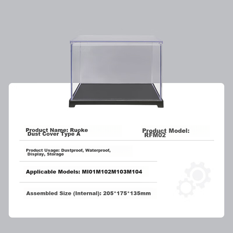 ROKR Intelligent Era Dust Cover, Building Block DIY Waterproof Transparent Cover...