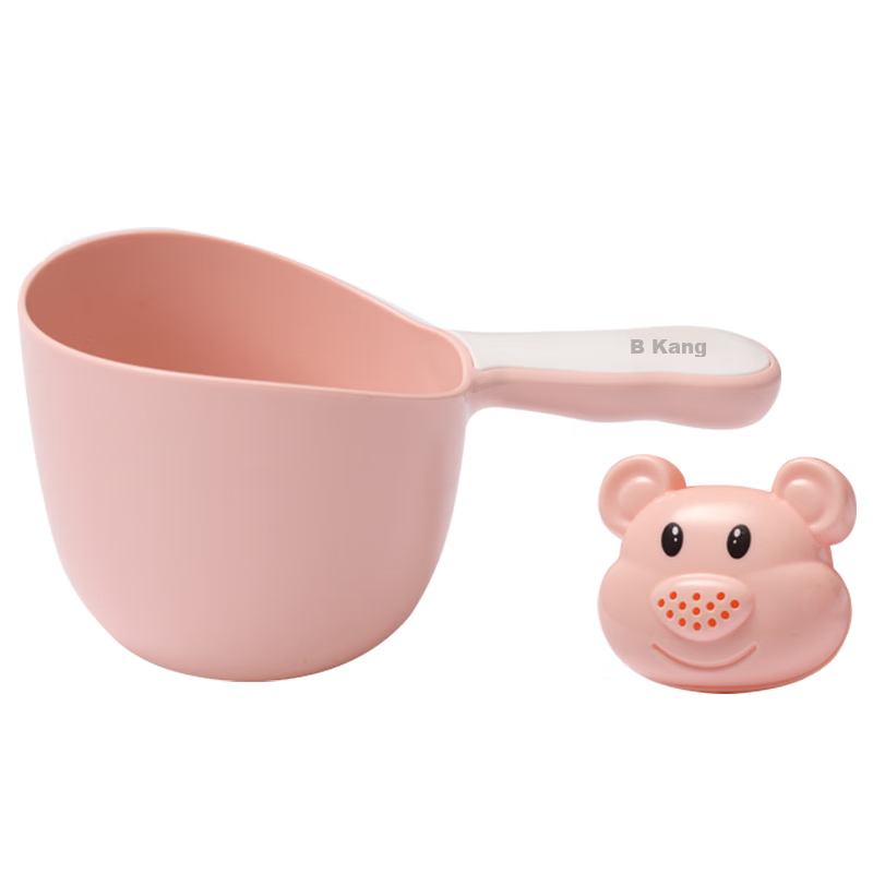 Rikang Baby Bath Basin Water Scoop, Infant Water Ladle, RK-8011 Pink