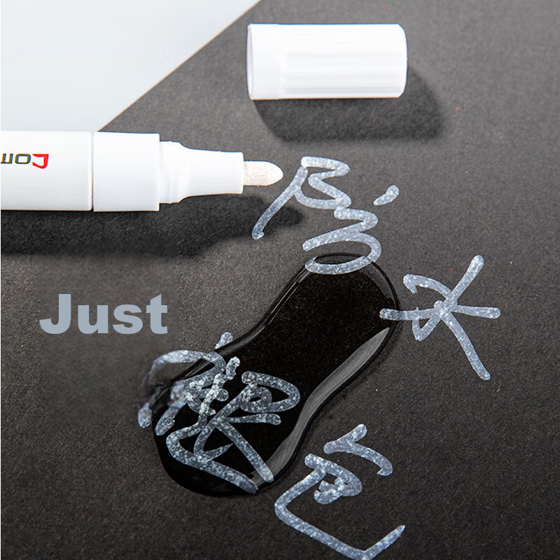 Comix White Touch-Up Paint Marker Pen, Hand-Drawn Graffiti Pen, 2.0mm Waterproof...