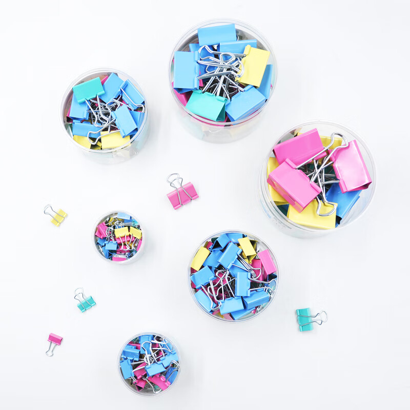 SUNWOOD (SUNWOOD) Efficiency King Series 12pcs 51mm 1# Colorful Long Tail Clip/M...