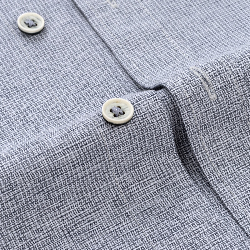 FIRS Men's Long Sleeve Plaid Casual Shirt, Middle-Aged Business Formal Wear, Wri...