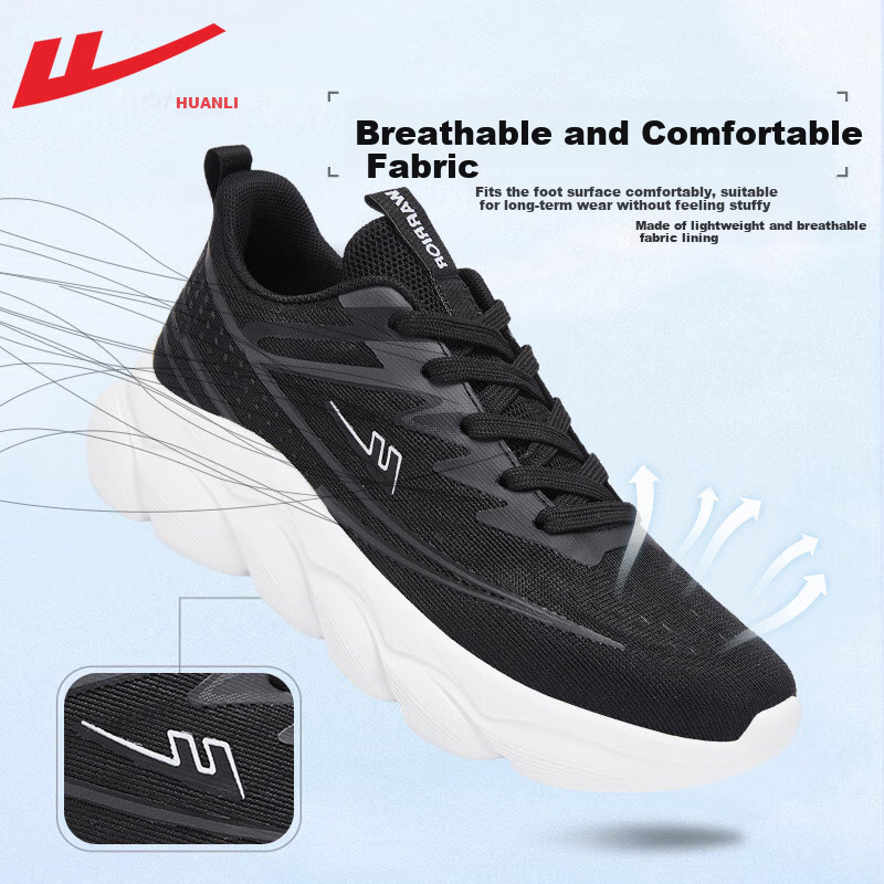 Huili Women's Shoes, Summer Breathable Mesh Shoes, Soft-Soled Comfortable Runnin...