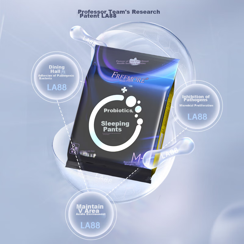 FREEMORE Probiotic Night Use Sanitary Napkins M-L Size 20pcs Hip circumference 8...