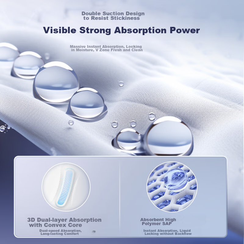 FREEMORE Probiotic Night Use Sanitary Napkins M-L Size 20pcs Hip circumference 8...