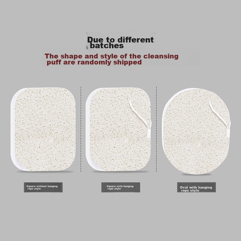 UPLUS Walnut Micro-Beads Facial Cleansing Puff, 2 Pieces with Storage Box, Stron...