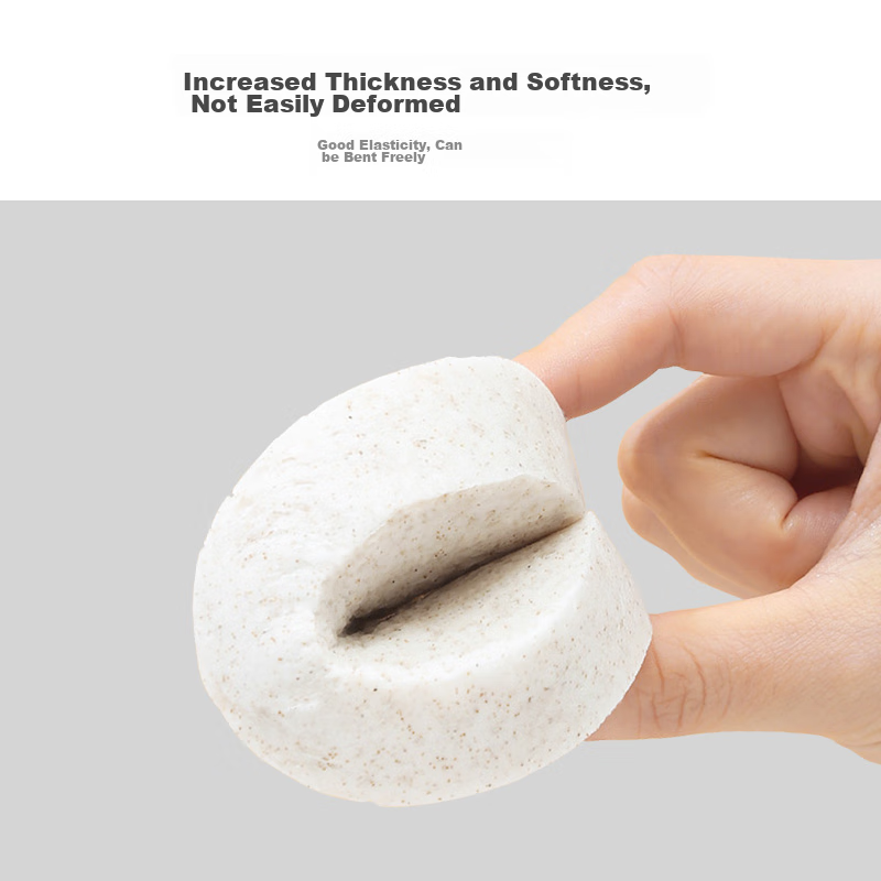 UPLUS Walnut Micro-Beads Facial Cleansing Puff, 2 Pieces with Storage Box, Stron...