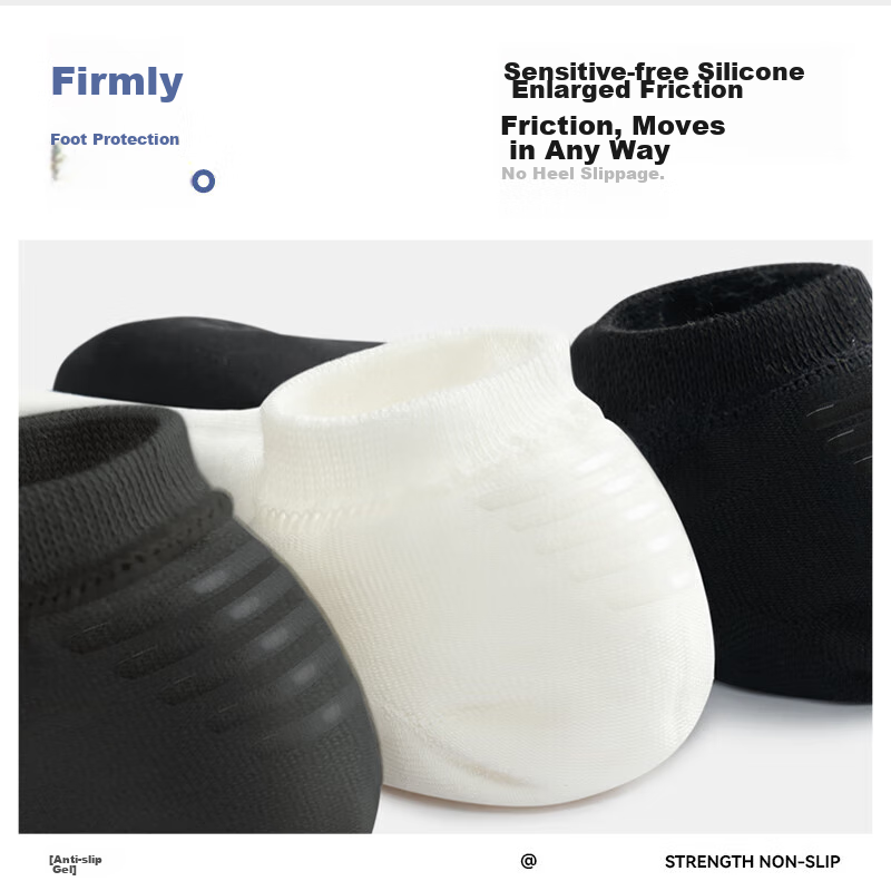 Semir Men's Socks, Boat Socks, Invisible Socks, Soft Cotton, Antibacterial, Non-...