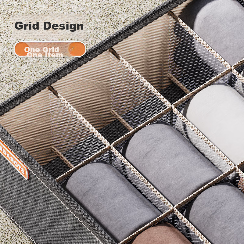 Youjia Liangpin Fabric Underwear Storage Box, Home Bra Panty Sock Organizer, Clo...