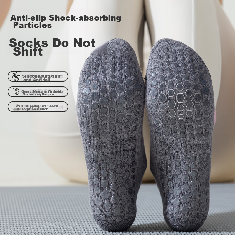 Free-Style Yoga Socks for Women, 2 Pairs, Dance Fitness Pilates Anti-Slip Profes...