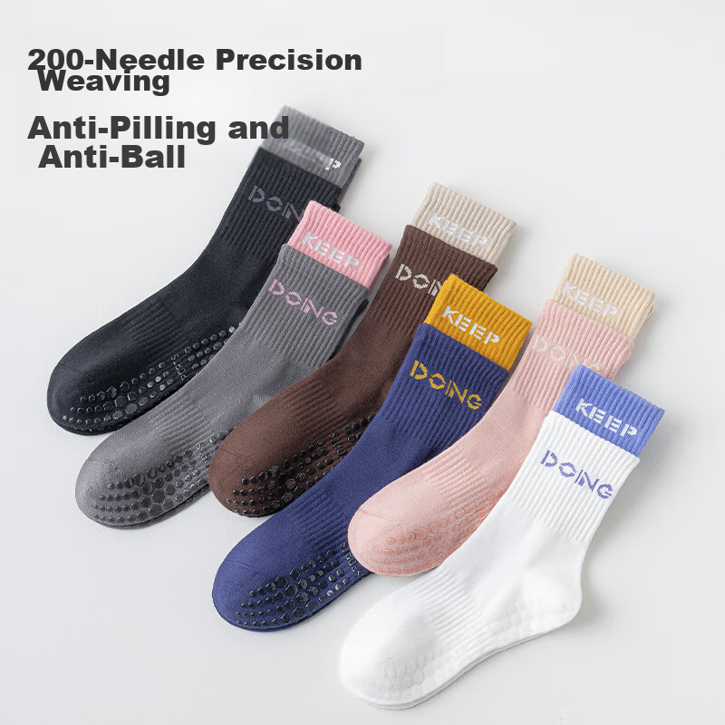 Free-Style Yoga Socks for Women, 2 Pairs, Dance Fitness Pilates Anti-Slip Profes...
