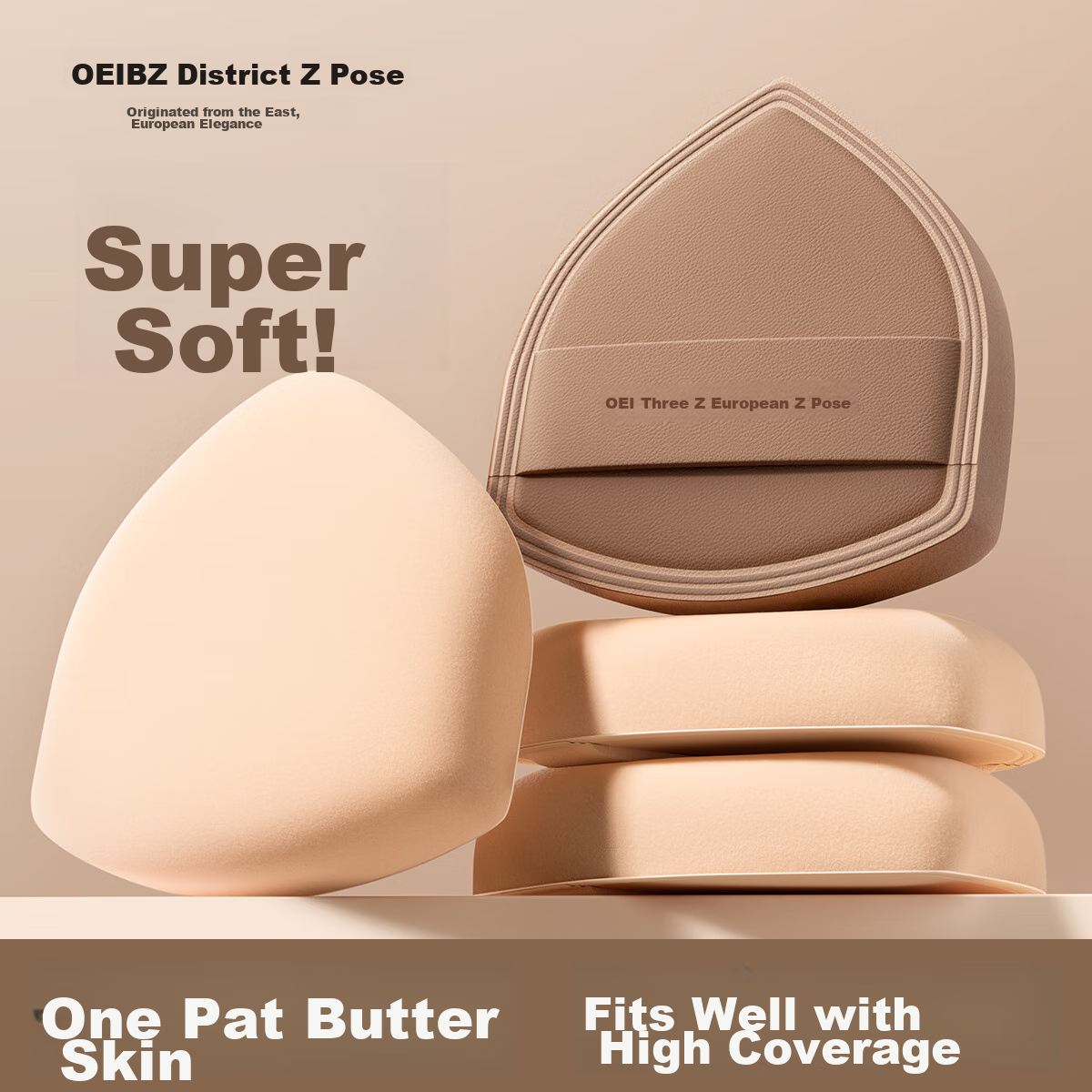 Oeiez Makeup Puff for Air Cushion Foundation, Dual-Use for Dry And Wet Applicati...