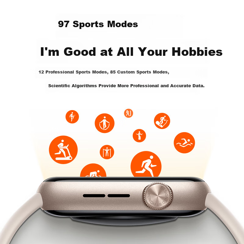 HONOR Watch 5 with HONOR ArcticStar Positioning System | One-Click Health Check...