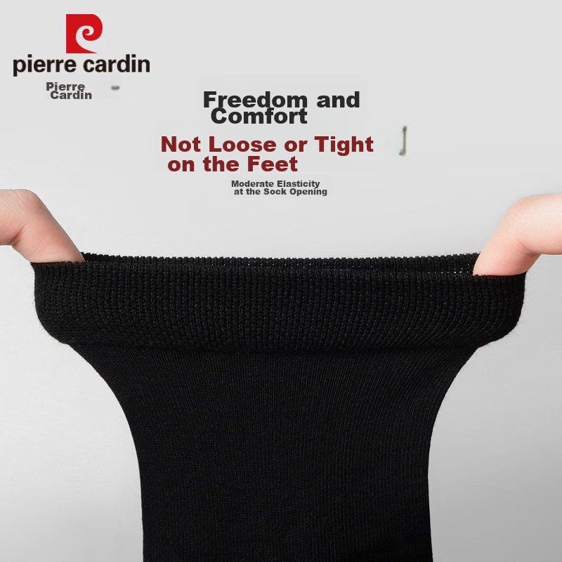 Pierre Cardin Socks for Men, Summer 100% Pure Cotton, Antibacterial And Odor-Res...