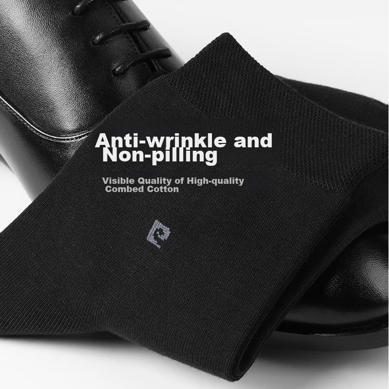 Pierre Cardin Socks for Men, Summer 100% Pure Cotton, Antibacterial And Odor-Res...