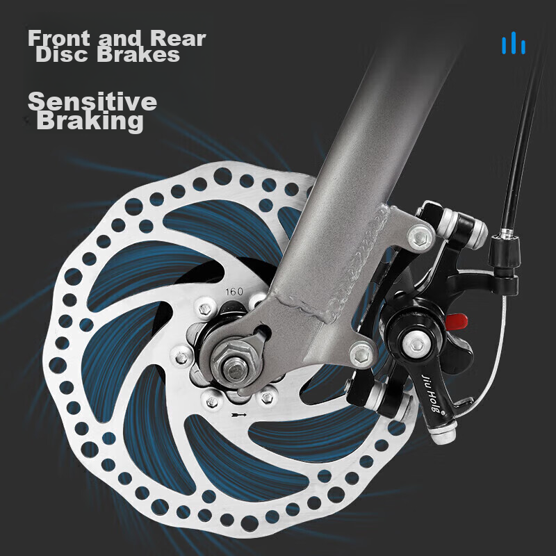 Yongjiu 700C Road Bike, 21-Speed, Front And Rear Disc Brakes, Adult Men And Wome...