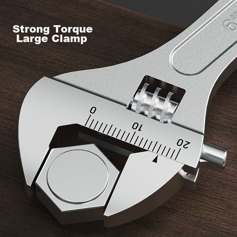 Ruineng Adjustable Wrench, 12-Inch Adjustable Spanner Tool, Multifunctional Smoo...