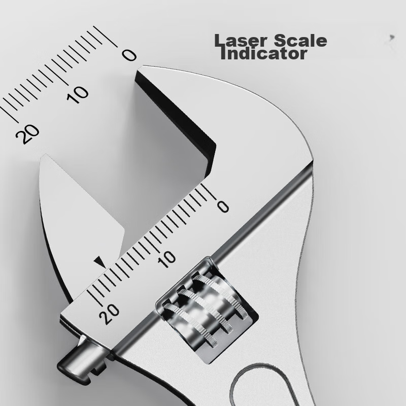Ruineng Adjustable Wrench, 12-Inch Adjustable Spanner Tool, Multifunctional Smoo...