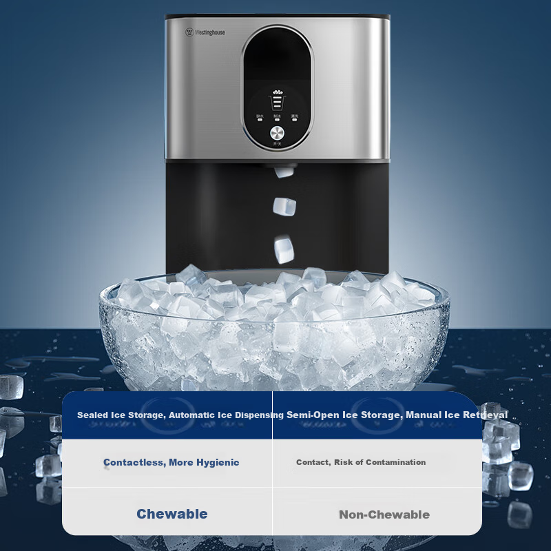 Westinghouse Ice Maker WH-30DN for Home and Commercial Use, Square Ice Cubes, La...