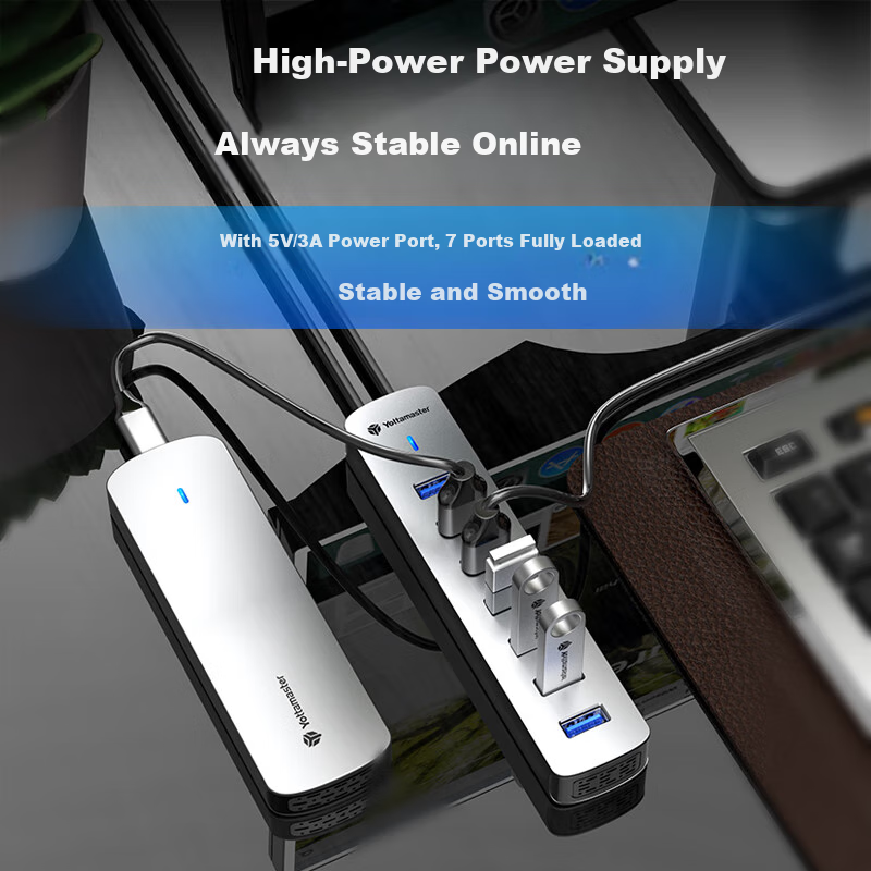 Yottamaster Type-C 3.0 Hub USB Splitter High Speed 7-Port Expansion Dock Laptop...