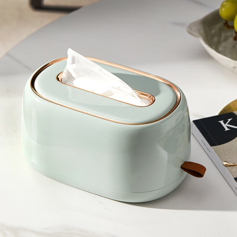 Youjia Liangpin Tissue Box, Living Room Napkin Holder, Storage Box with Spring,...