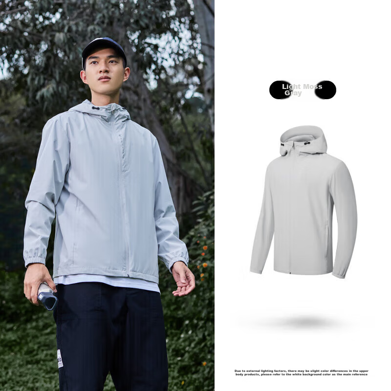 Jordan Men's Sports Jacket, 2025 Spring Hooded Windbreaker, Outdoor Water-Resist...