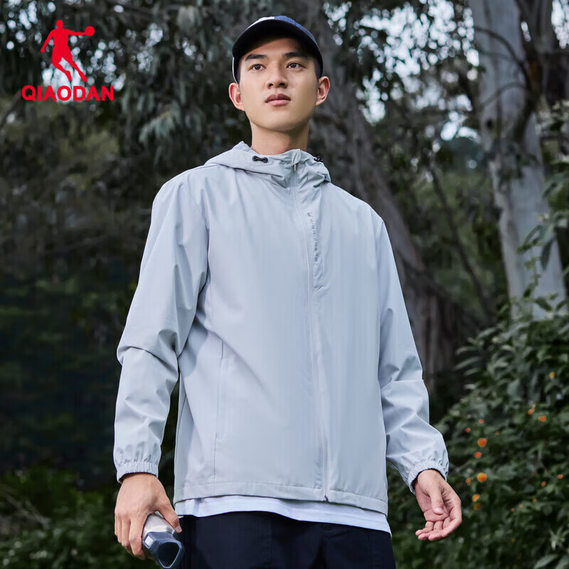 Jordan Men's Sports Jacket, 2025 Spring Hooded Windbreaker, Outdoor Water-Resist...