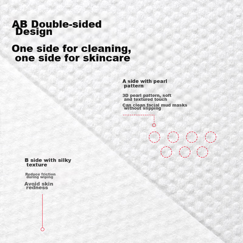 Plant-Based Facial Cleansing Wipes, Disposable Face Towels, Portable Soft And Th...