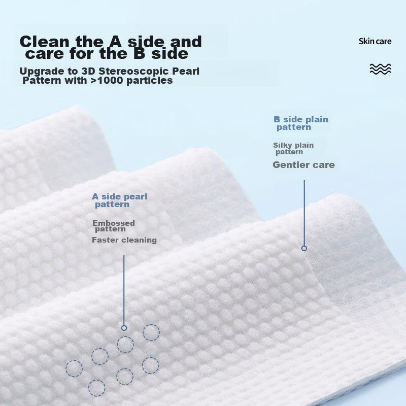 Plant-Based Facial Cleansing WipesPortable Disposable Soft Dry And Wet Dual-Use...