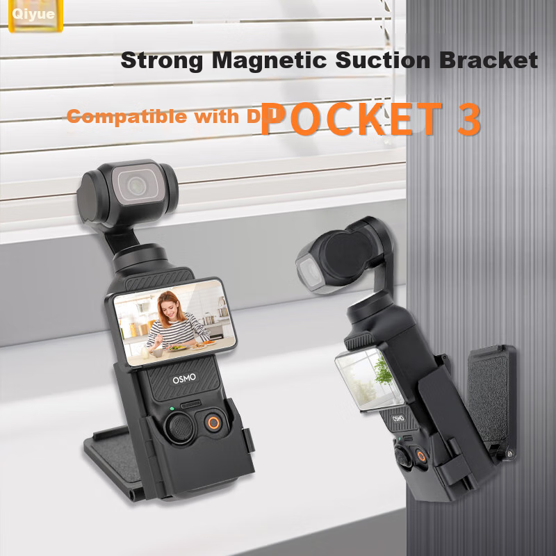 Qiyue Magnetic Suction Stand Desktop Base Magnet for DJI Pocket 3 Action Camera...