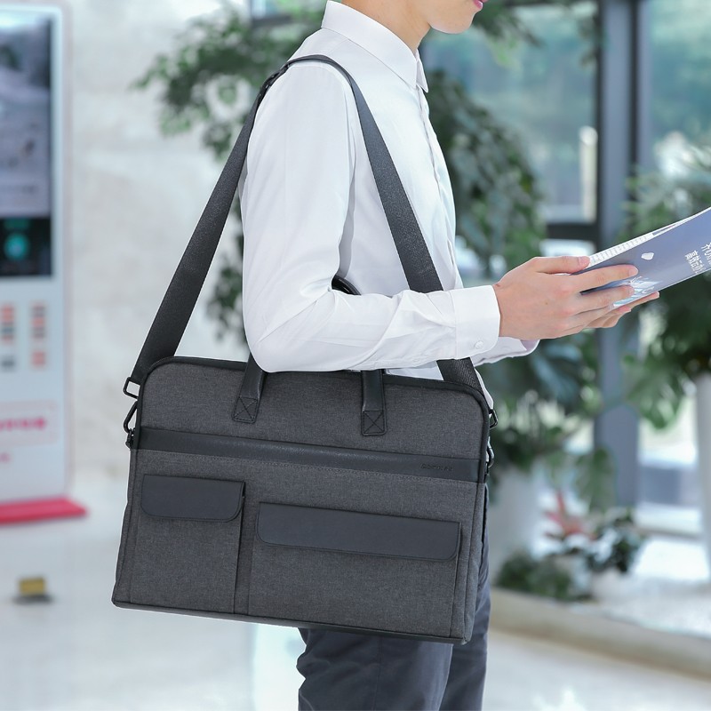 Comix Fashion Business Thickened Handheld And Shoulder Business Bag, Meteorite B...