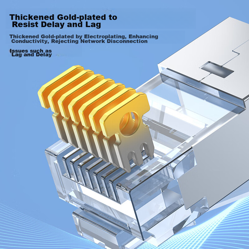 Akihabara, Cat6a Crystal Head, RJ45 Cat6a 10G Engineering-Grade Network Connecto...