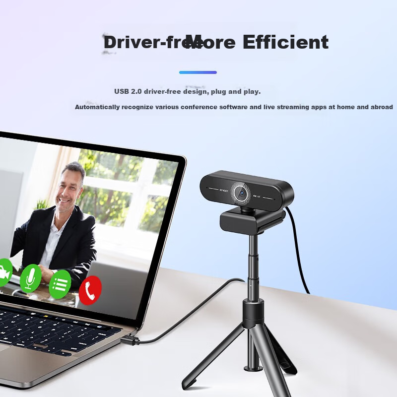 EMEET Yimi Ultra HD 4K Live Streaming Computer Webcam, 60FPS High Frame Rate, On...