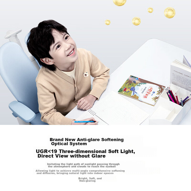 Moonlight Forest Light Suspended Lamp Full Spectrum Eye Protection Living Room C...