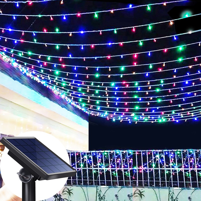 Yinglang Solar String Lights, Flashing Lights, Colorful Lights, Outdoor Garden A...