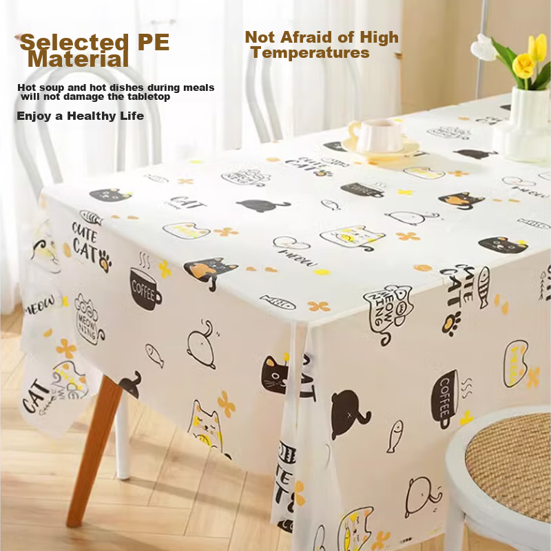 YOUAO Disposable Printed Tablecloths, 1.6 Meters, 10 Pieces, Camping Outdoor Pla...