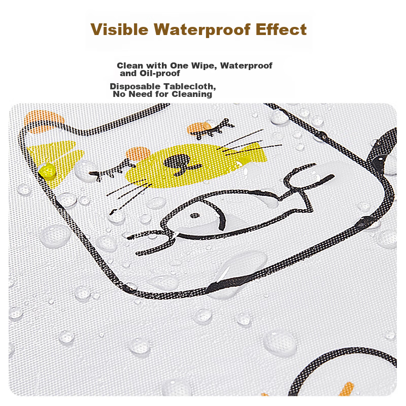 YOUAO Disposable Printed Tablecloths, 1.6 Meters, 10 Pieces, Camping Outdoor Pla...