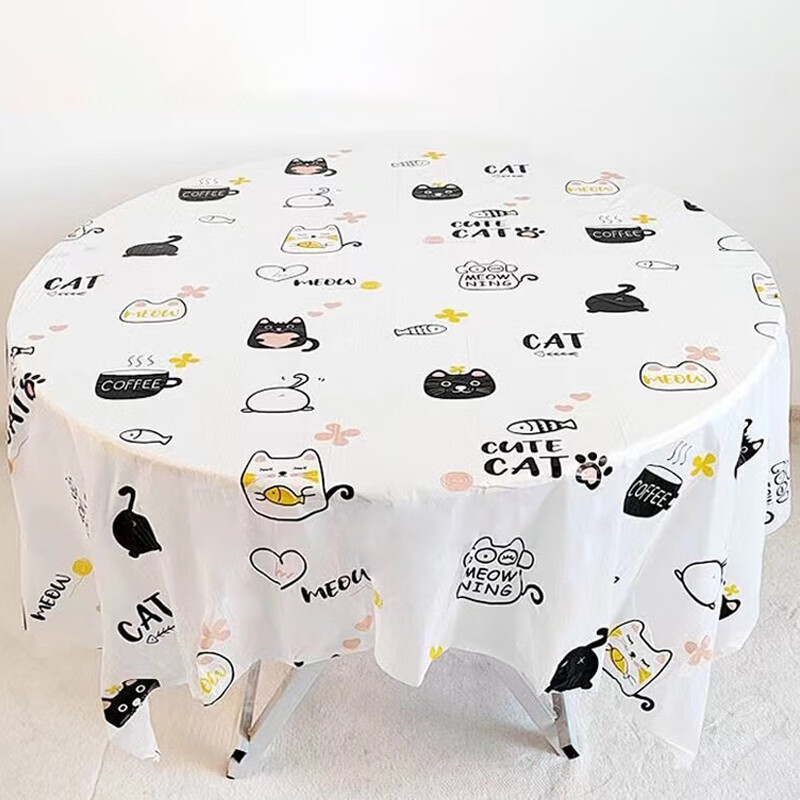 YOUAO Disposable Printed Tablecloths, 1.6 Meters, 10 Pieces, Camping Outdoor Pla...