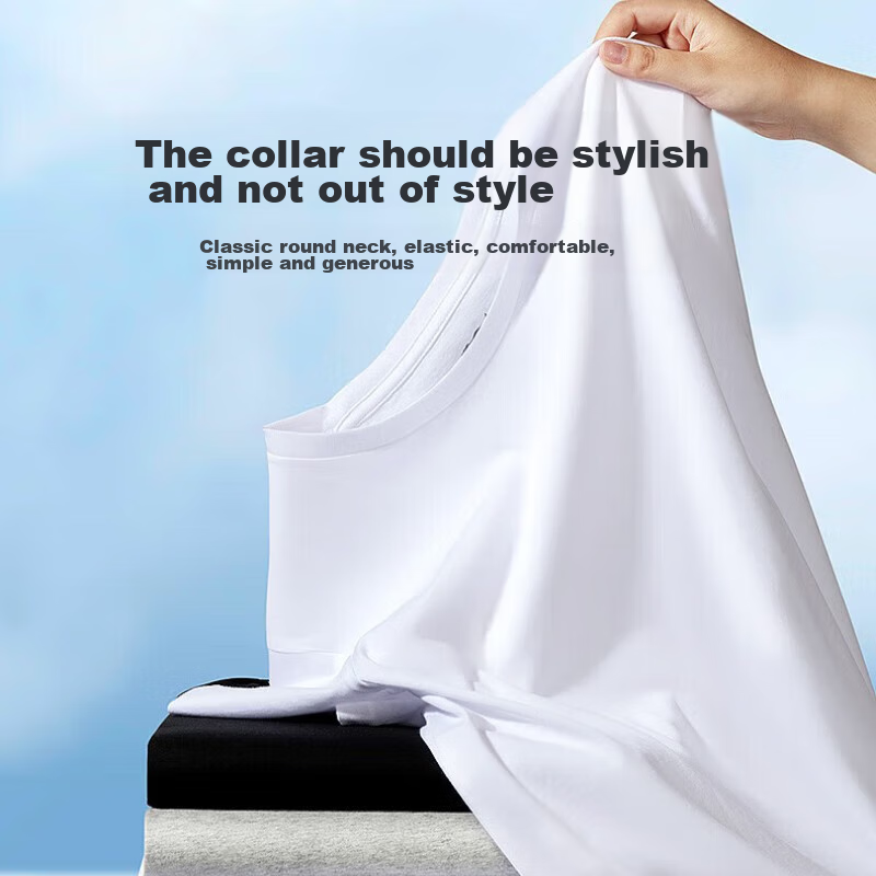 SEPTWOLVES Men's T-Shirt, Pure Cotton Short Sleeve, Spring And Summer Running Br...