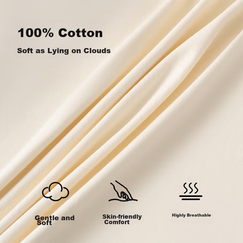 Youkeshu Pure Cotton Pajamas for Women, Xinjiang Cotton Long-Sleeve Spring Loung...