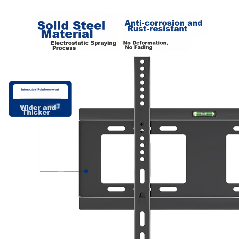 Heptagonal TV Bracket, 32-65 Inch Fixed TV Mount, Universal TV Stand, Smart Scre...