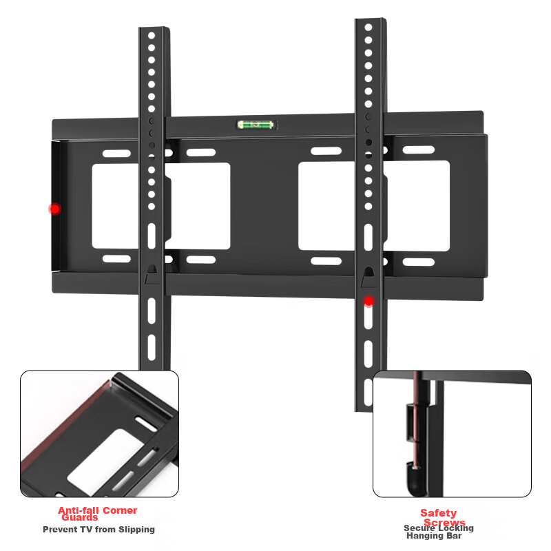 Heptagonal TV Bracket, 32-65 Inch Fixed TV Mount, Universal TV Stand, Smart Scre...
