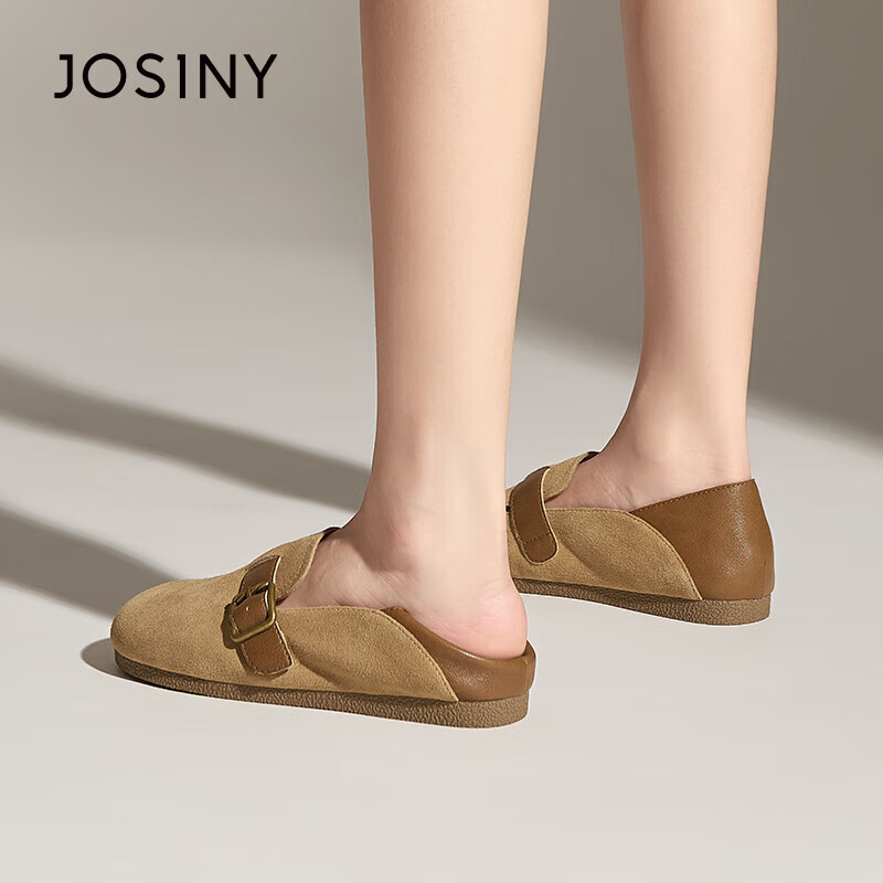 Zhuoshini Slip-On Two-Way Wear Birkenstock Sandals for Women, Spring Vintage Ful...